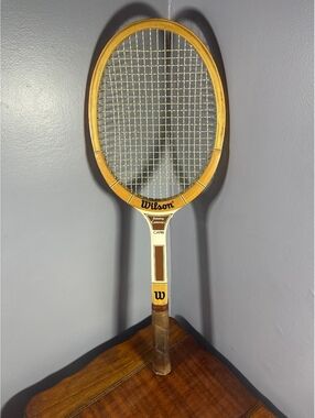 Vintage Wilson Jimmy Connors Capri Wooden Tennis Racket